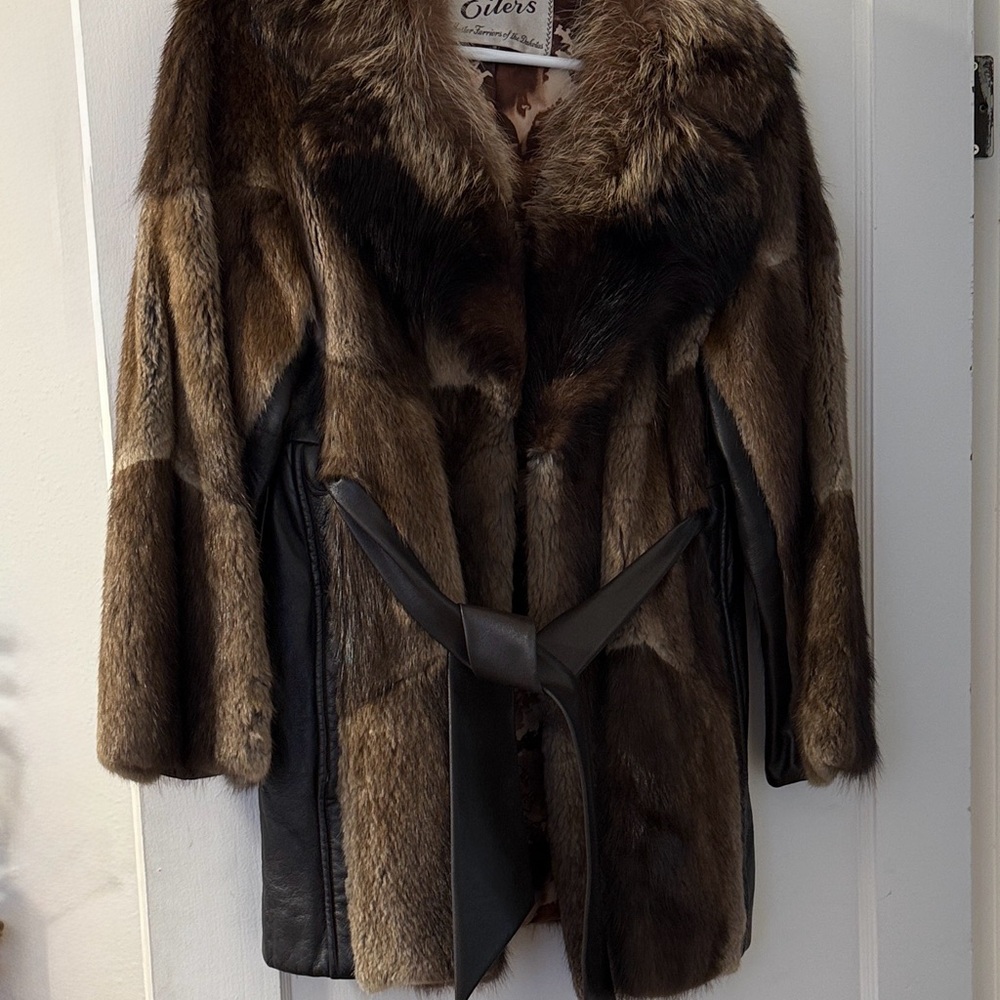 Chic Brown Mink Fur Jacket